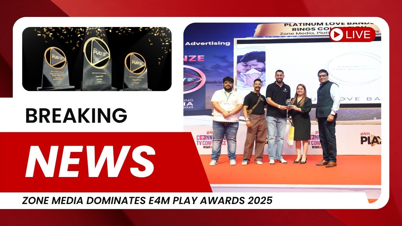 Zone Media Triumphs with Three Wins at e4m PLAY Awards 2025